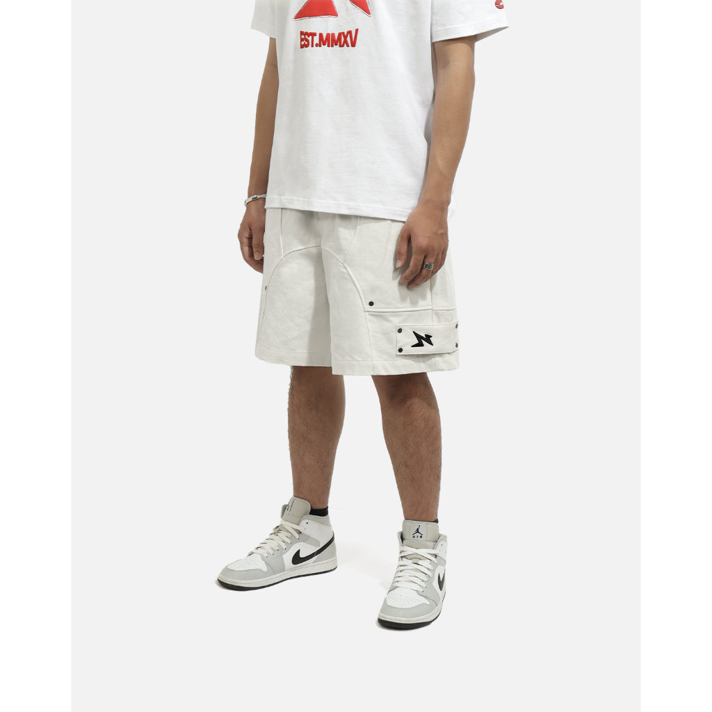 Now Saigon Button Khaki Shorts