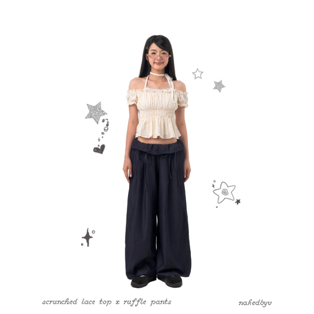Nakedbyv Ruffle Pants (Pre-order)