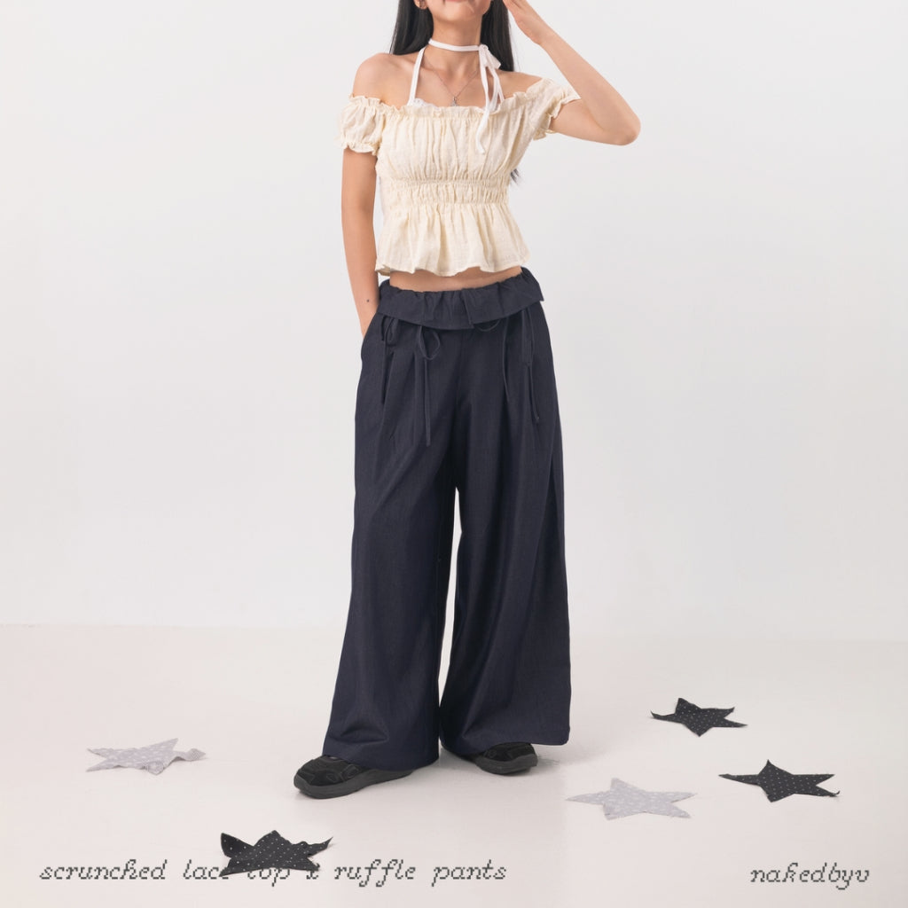 Nakedbyv Ruffle Pants (Pre-order)