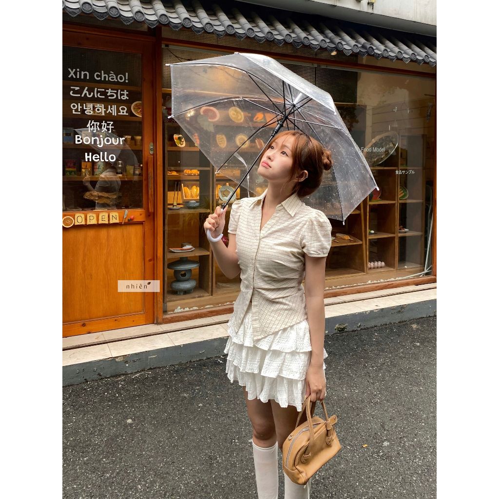 Nhien Vintage Cream Cake Skirt (Pre-order)