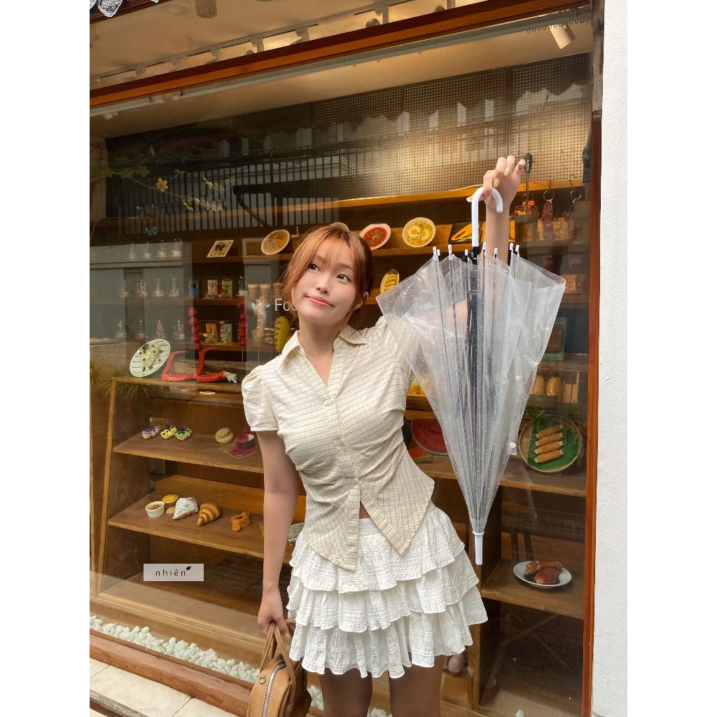 Nhien Vintage Cream Cake Skirt (Pre-order)