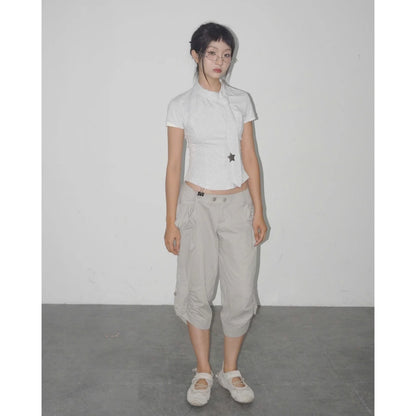 UYU.label Shugo Asymatrical Collar with Tie (Pre-order)