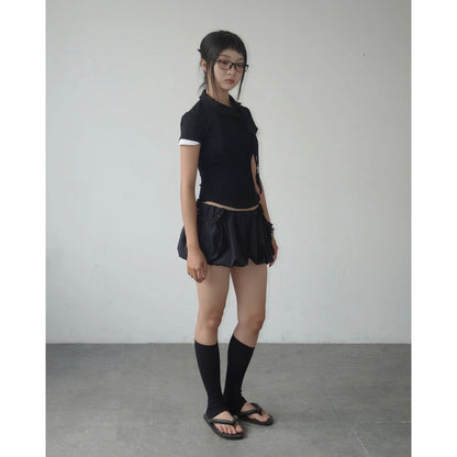 UYU.label Shugo Asymatrical Collar with Tie (Pre-order)