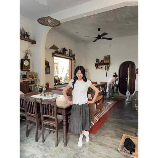 Nhien Vintage Ruby Top (Pre-order)