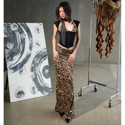 Madebykinh Brown Leopard Skirt