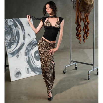 Madebykinh Brown Leopard Skirt