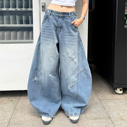 Ssstore.Aesthetic Wide-Leg Jeans (Ready to ship)