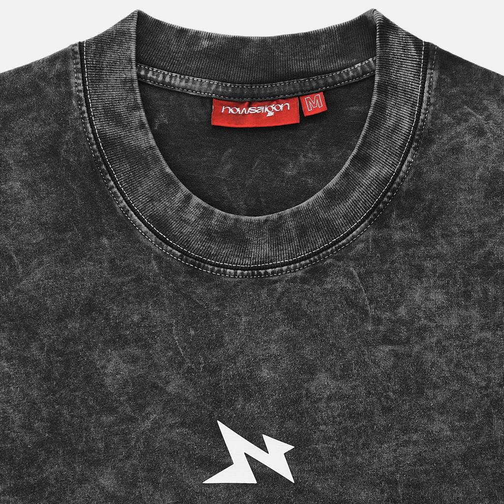 Now Saigon Arcline Acid Washed Tee
