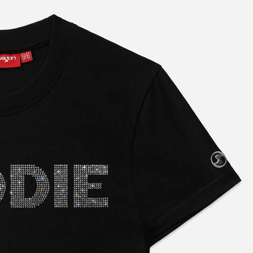 Now Saigon Rhinestone Baddie Baby Tee