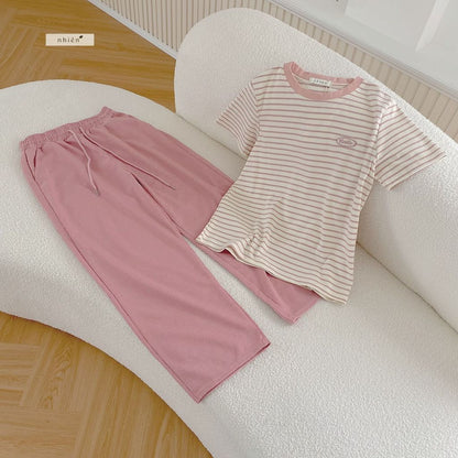 Nhien Vintage Elastic Waist Pants Bq74 (Pre-order)