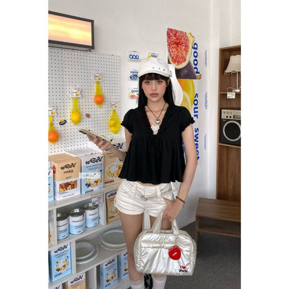 Nhien Vintage Drizzle Top (Pre-order)