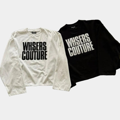 WHOSE Embroidered Long-Sleeve T-Shirt