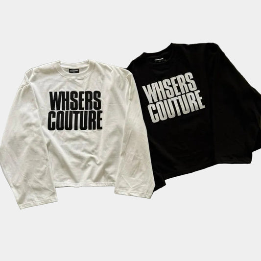 WHOSE Embroidered Long-Sleeve T-Shirt