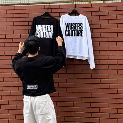 WHOSE Embroidered Long-Sleeve T-Shirt