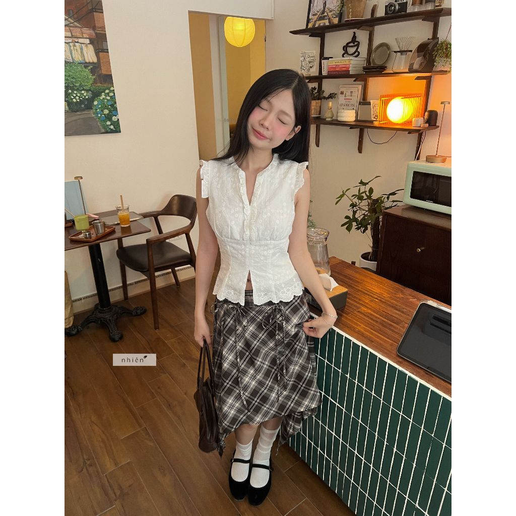 Nhien Vintage Molly Top (Pre-order)