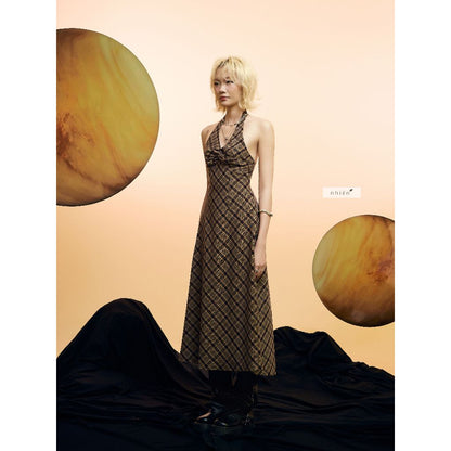 Nhien Vintage Glen Dress (Pre-order)