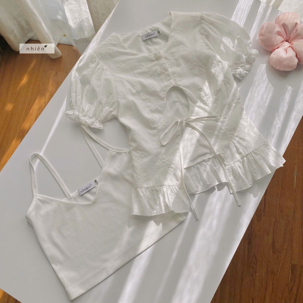 Nhien Vintage Zoe Top (Pre-order)