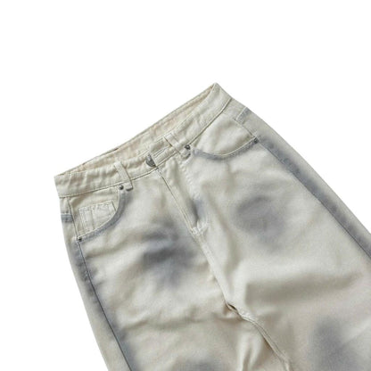 WHOSE Stylish Tie-Dye Wide-Leg Jeans