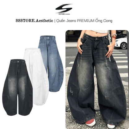 Ssstore.Aesthetic Wide-Leg Jeans (Ready to ship)