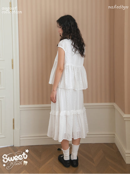 Nakedbyv Mizu Blouse & Mizu Midi Skirt (Pre-order)