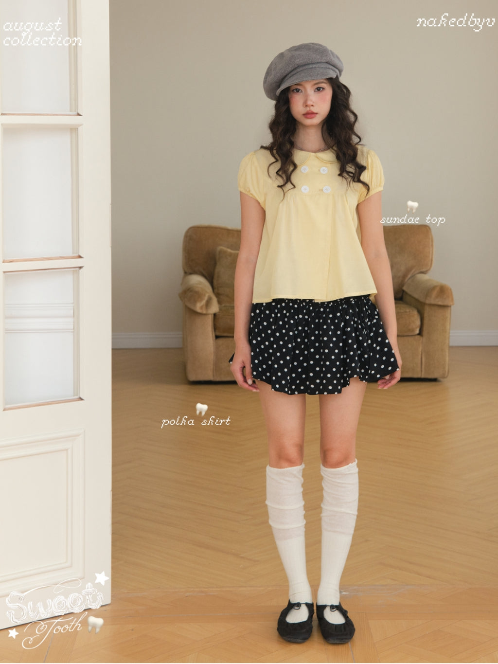 Nakedbyv Polka Skirt (Pre-order)