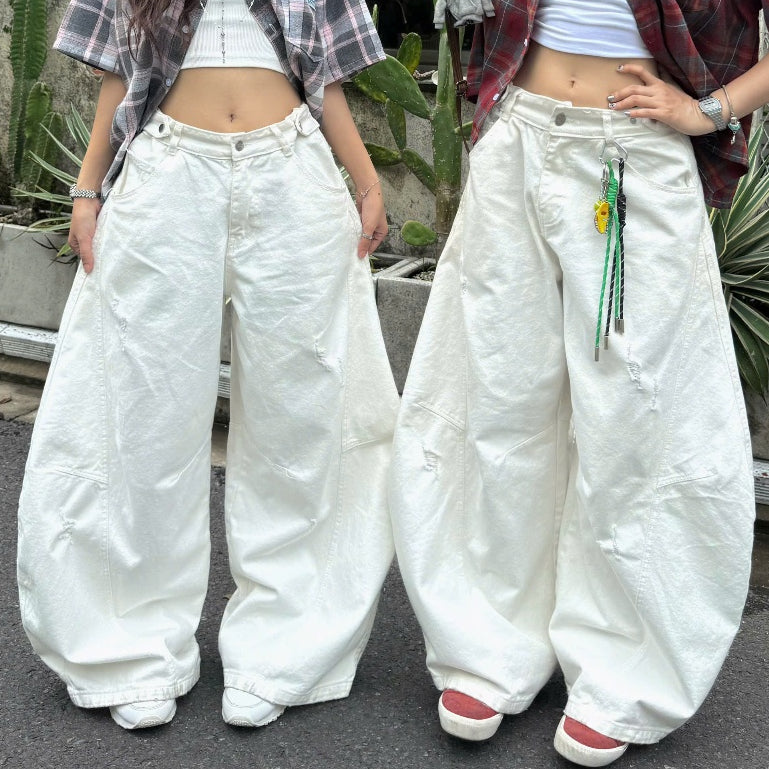 Ssstore.Aesthetic Wide-Leg Jeans (Ready to ship)