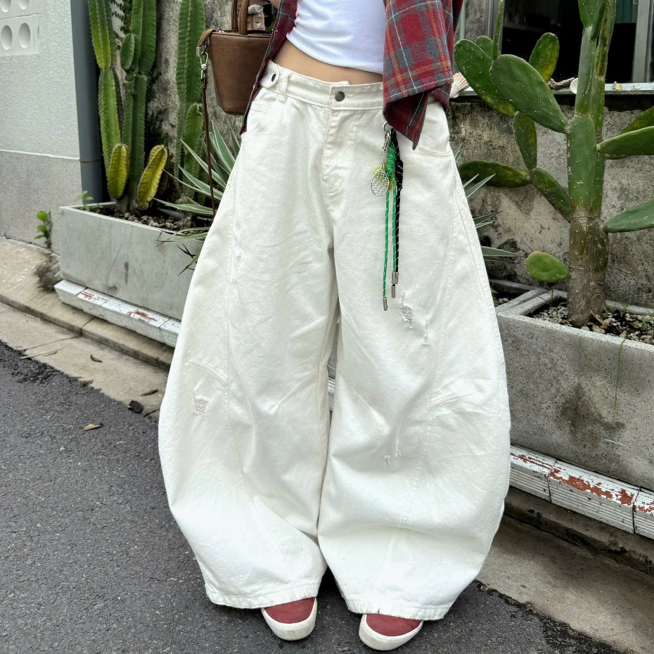 Ssstore.Aesthetic Wide-Leg Jeans (Ready to ship)