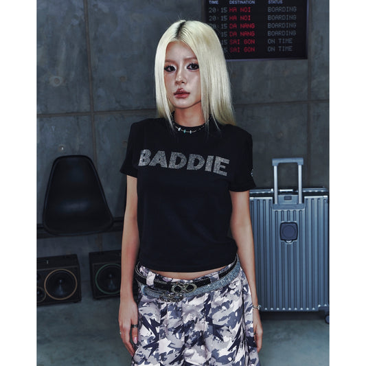 Now Saigon Rhinestone Baddie Baby Tee