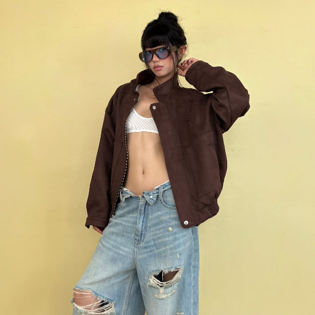 Aiai Studio Faux Suede Jacket