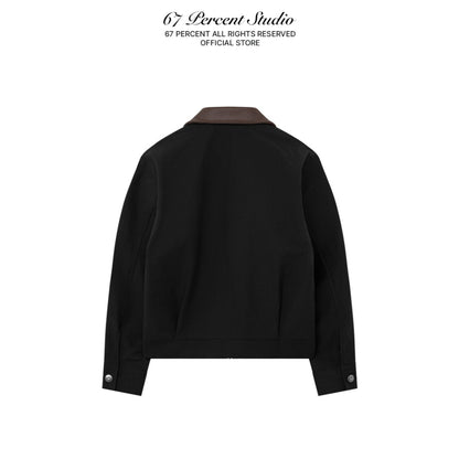 67percent Leather Collar Jacket
