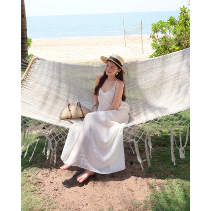 La Boutique V-Neck Textured Maxi Dress