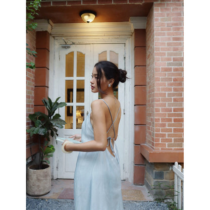 La Boutique V-Neck Textured Maxi Dress
