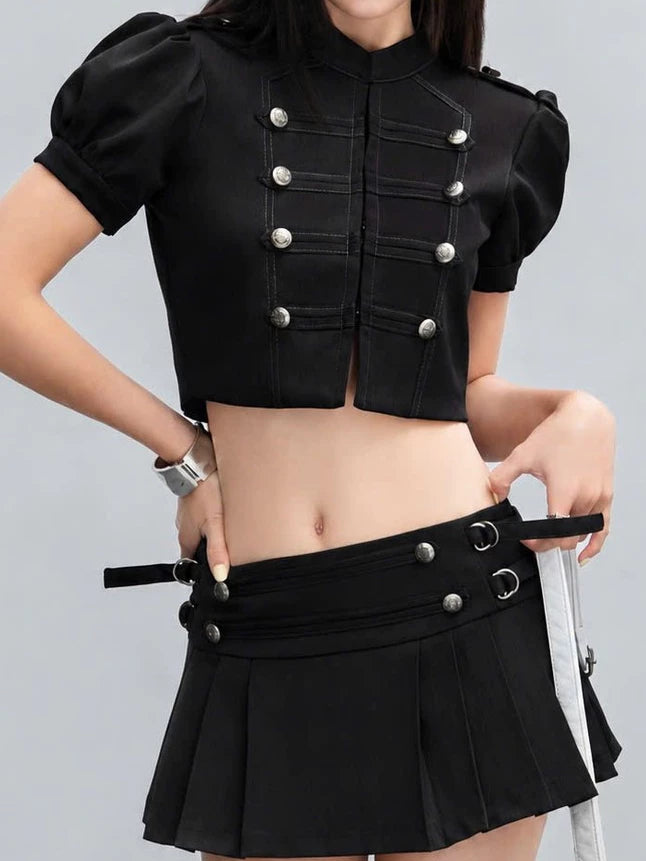 Hoo Design Army Skirt