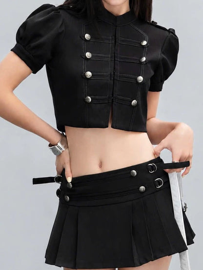 Hoo Design Army Skirt