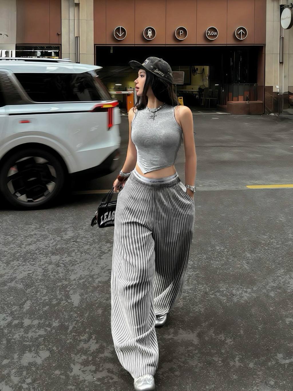 The Fance Lilray Striped Pants