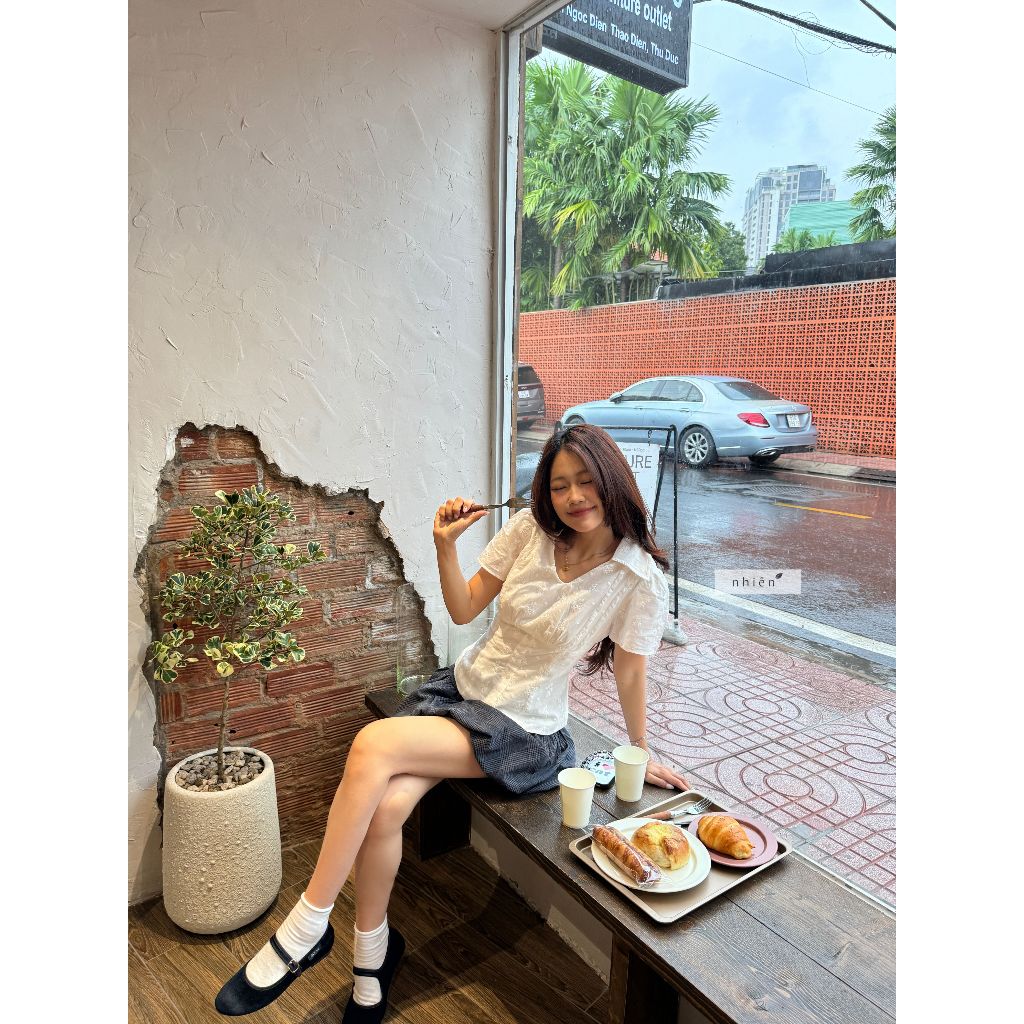 Nhien Vintage Camille Top (Pre-order)