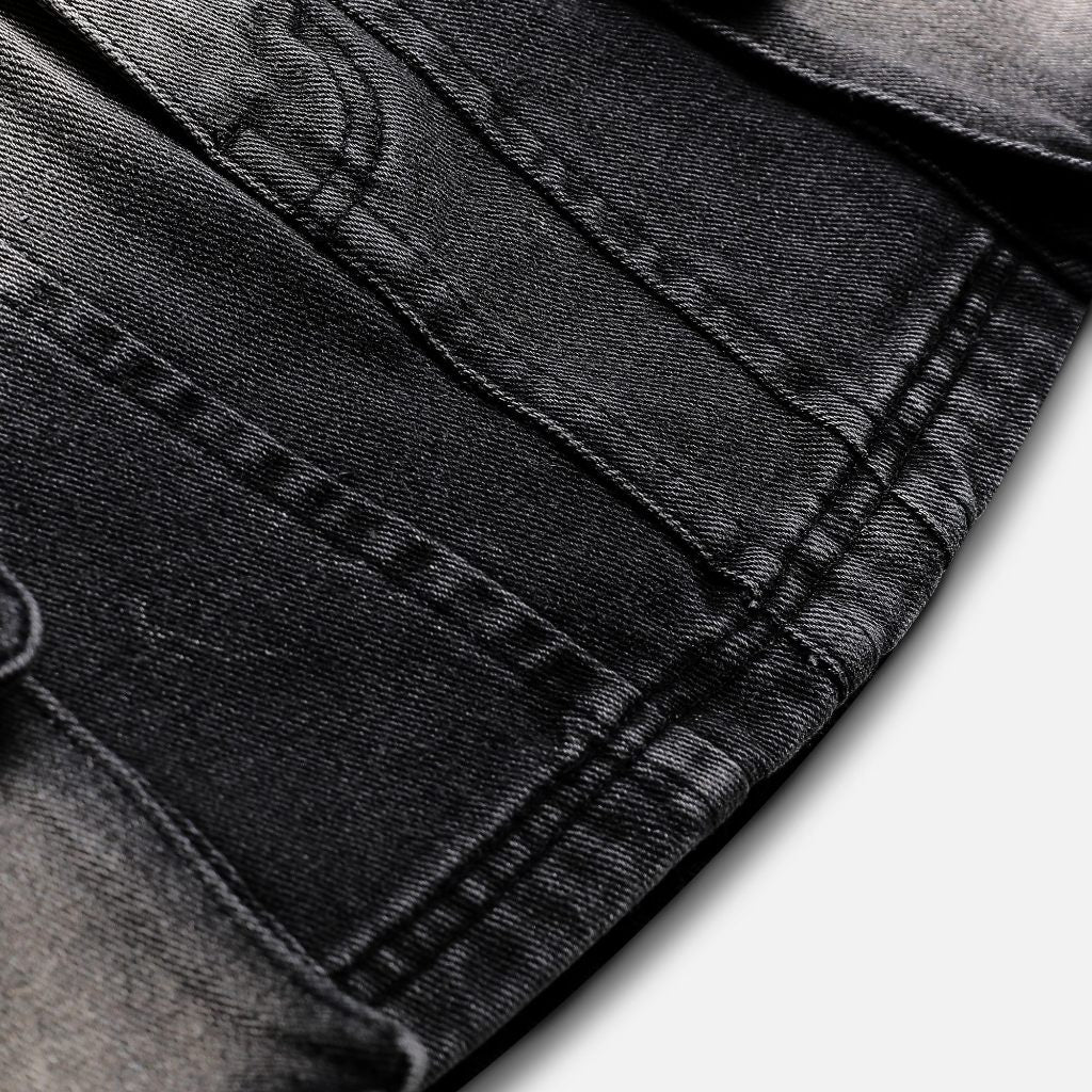 Now Saigon Denim Cargo Mini Skirt