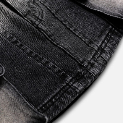 Now Saigon Denim Cargo Mini Skirt
