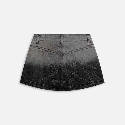 Now Saigon Denim Cargo Mini Skirt