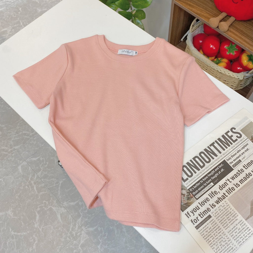 Nhien Vintage Ribbed Tee At97 (Pre-order)