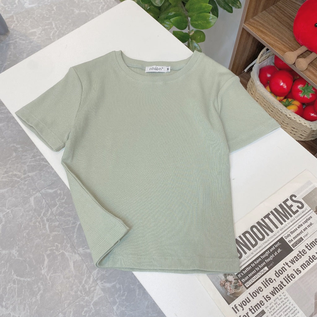 Nhien Vintage Ribbed Tee At97 (Pre-order)