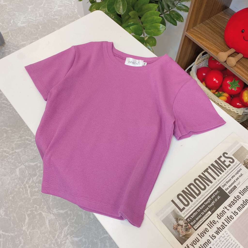 Nhien Vintage Ribbed Tee At97 (Pre-order)