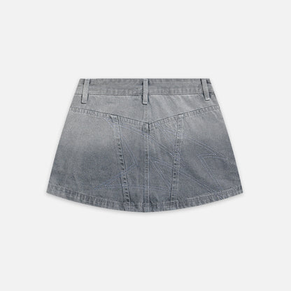 Now Saigon Denim Cargo Mini Skirt
