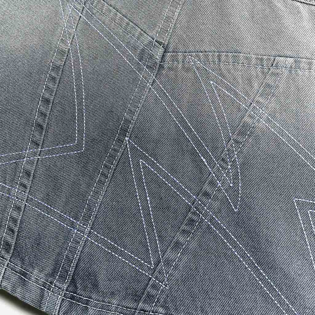 Now Saigon Denim Cargo Mini Skirt