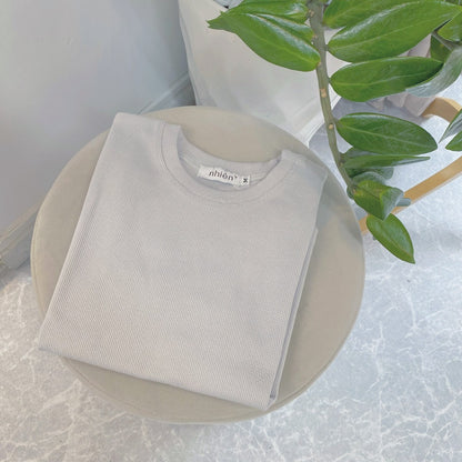 Nhien Vintage Ribbed Tee At97 (Pre-order)