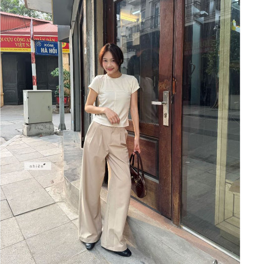 Nhien Vintage Maxine Wide-Leg Trousers