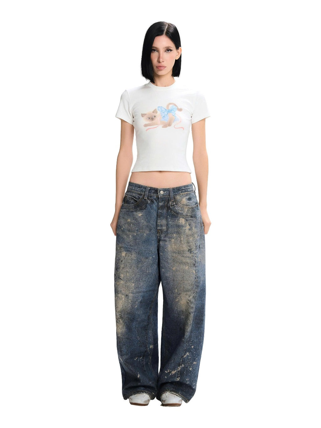 Lsoul Qiqi Top x Yeom Baggy Jeans