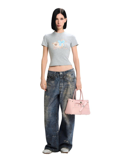 Lsoul Qiqi Top x Yeom Baggy Jeans