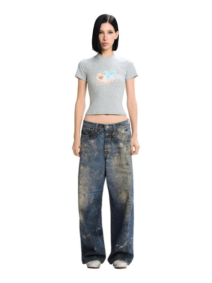 Lsoul Qiqi Top x Yeom Baggy Jeans