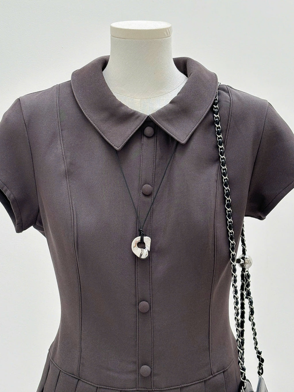 Mieufashionista Pleated Mini Dress Kalin